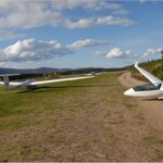 Gliding at Cairngorm Gliding Club, WA2 on the right Gliding at Cairngorm Gliding Club, WA2 on the right